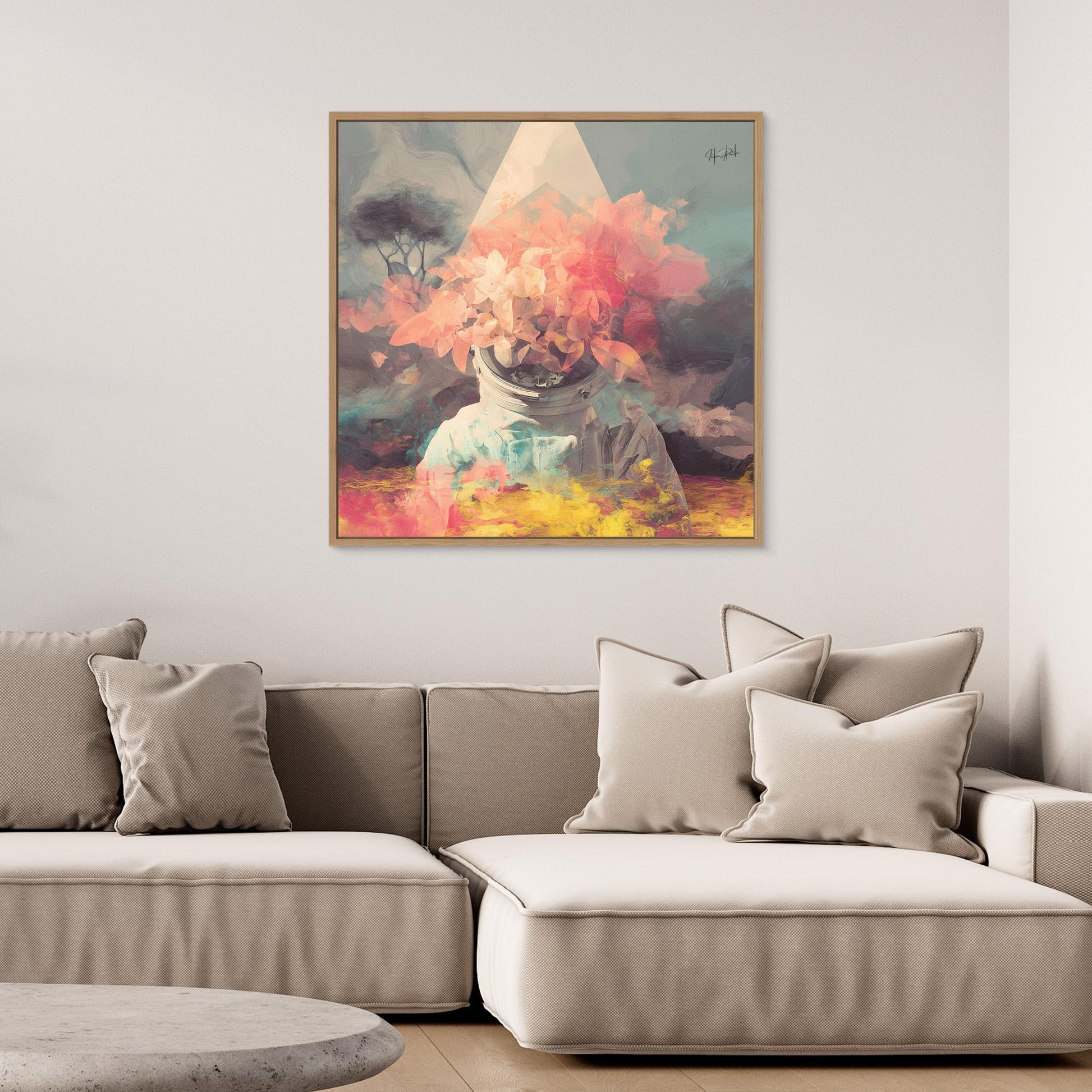 Whispering Satellite Over Mountain Skies