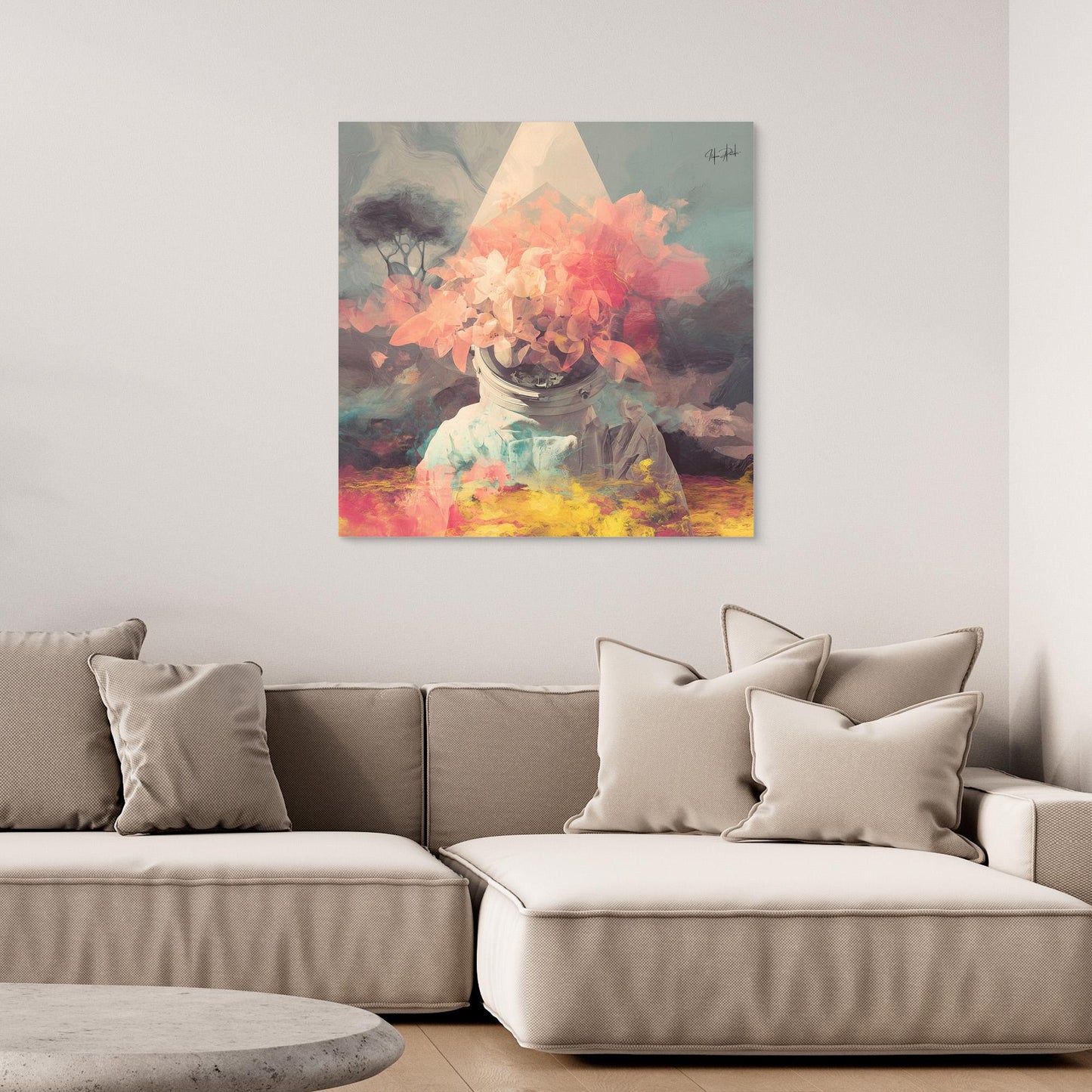 Whispering Satellite Over Mountain Skies