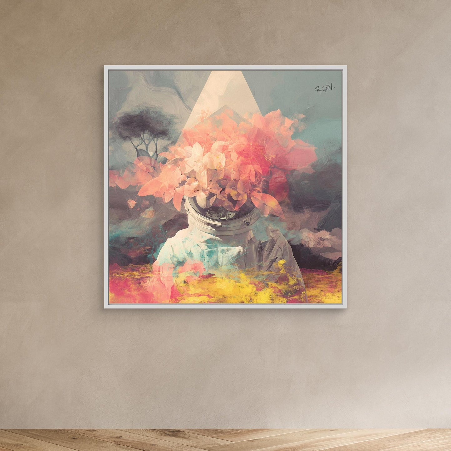 Whispering Satellite Over Mountain Skies