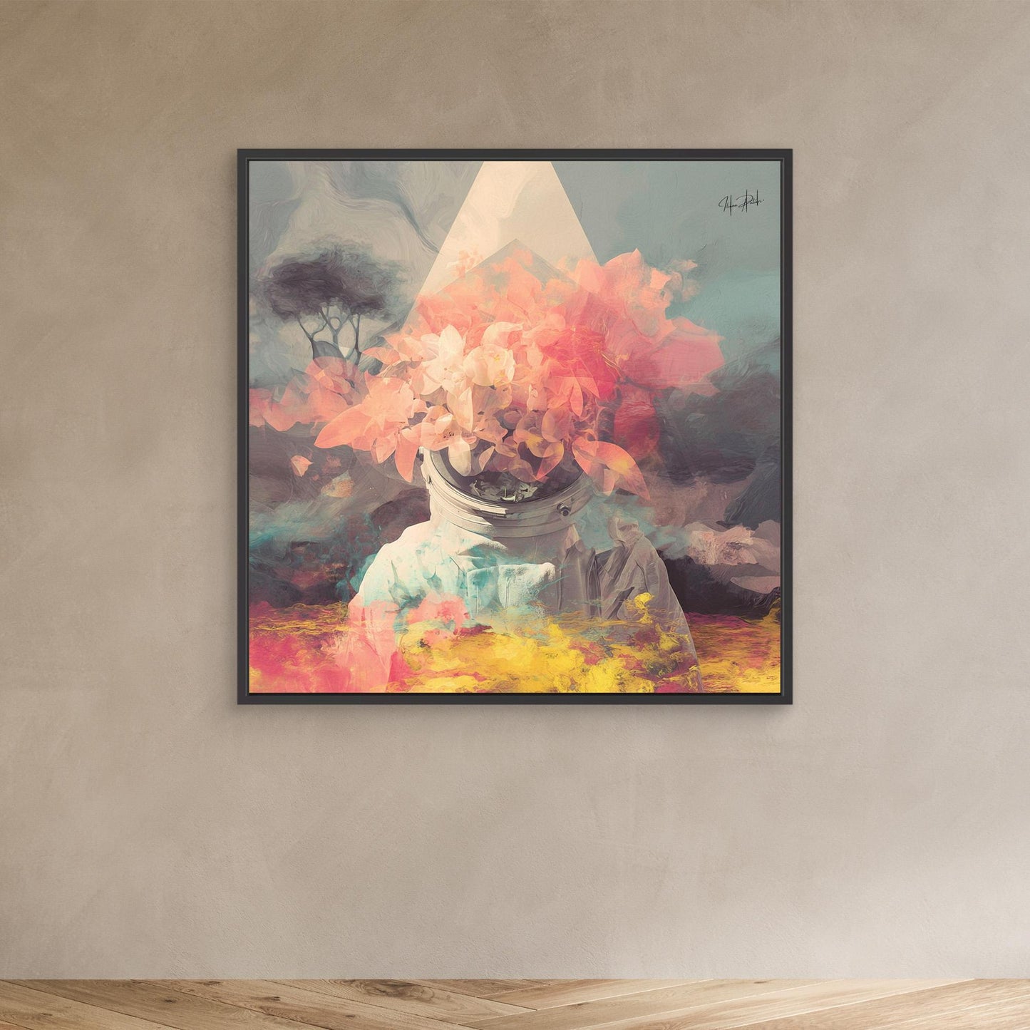 Whispering Satellite Over Mountain Skies