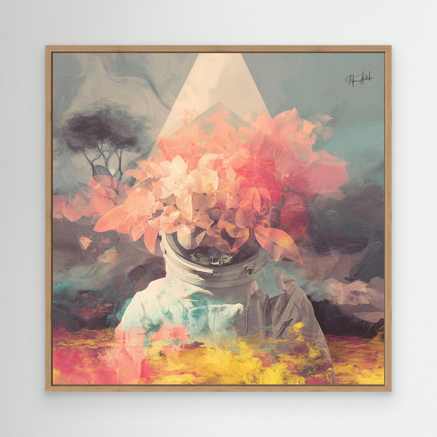 Whispering Satellite Over Mountain Skies