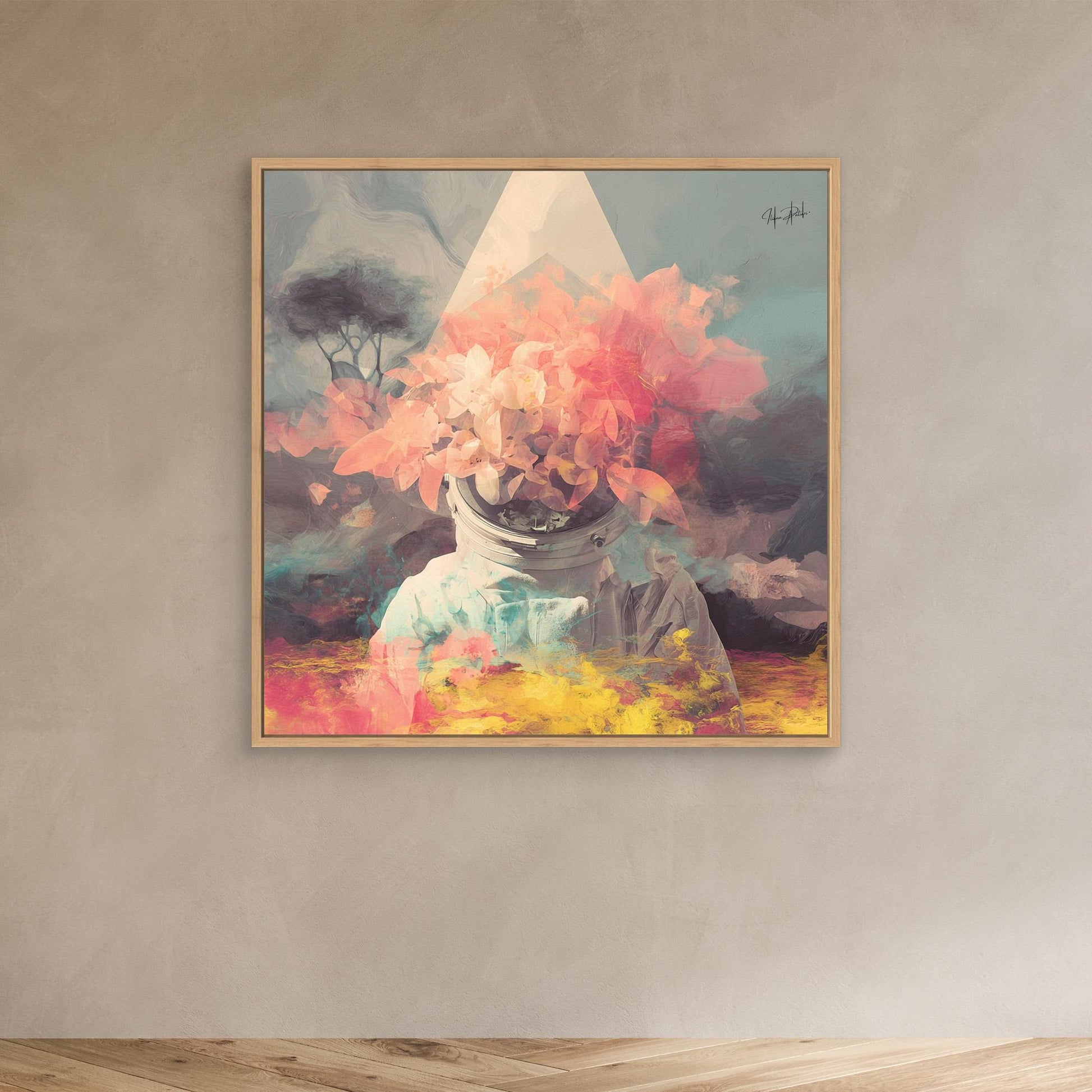 Whispering Satellite Over Mountain Skies