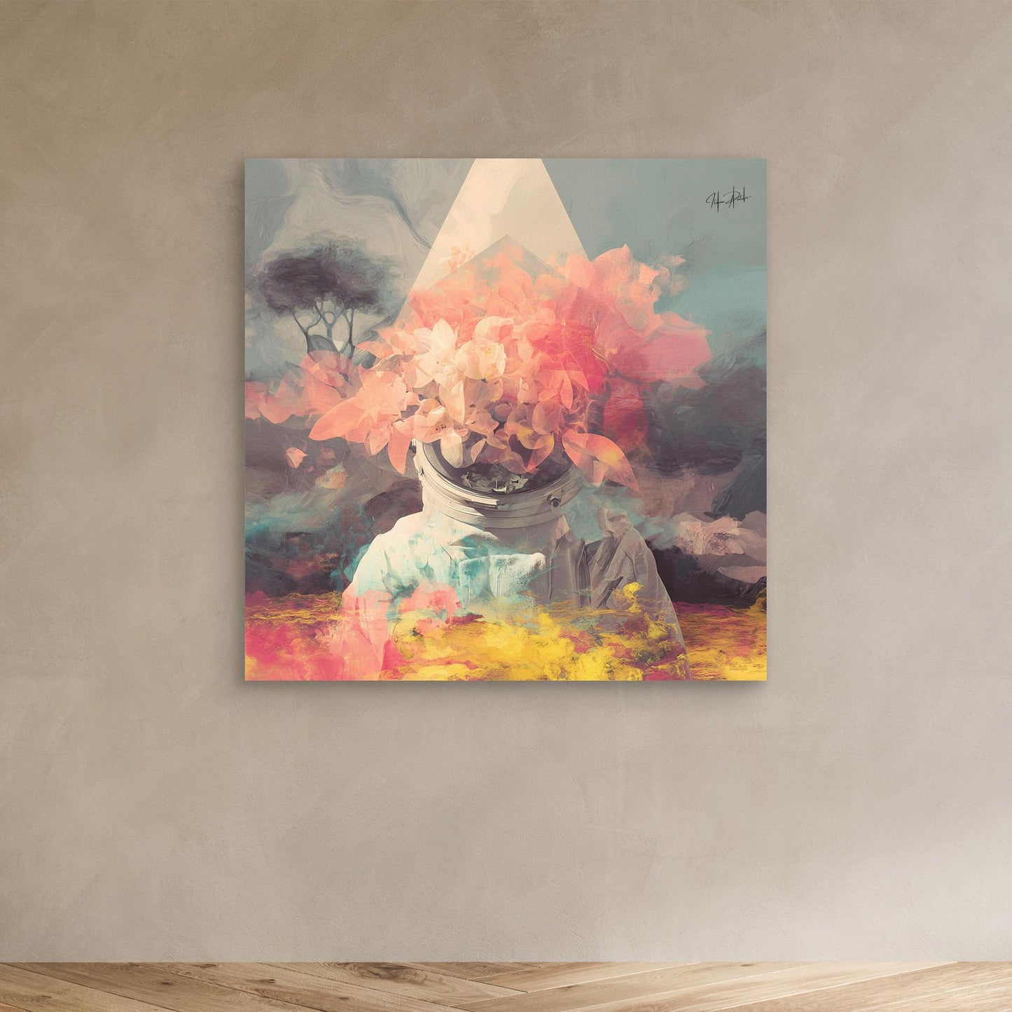 Whispering Satellite Over Mountain Skies