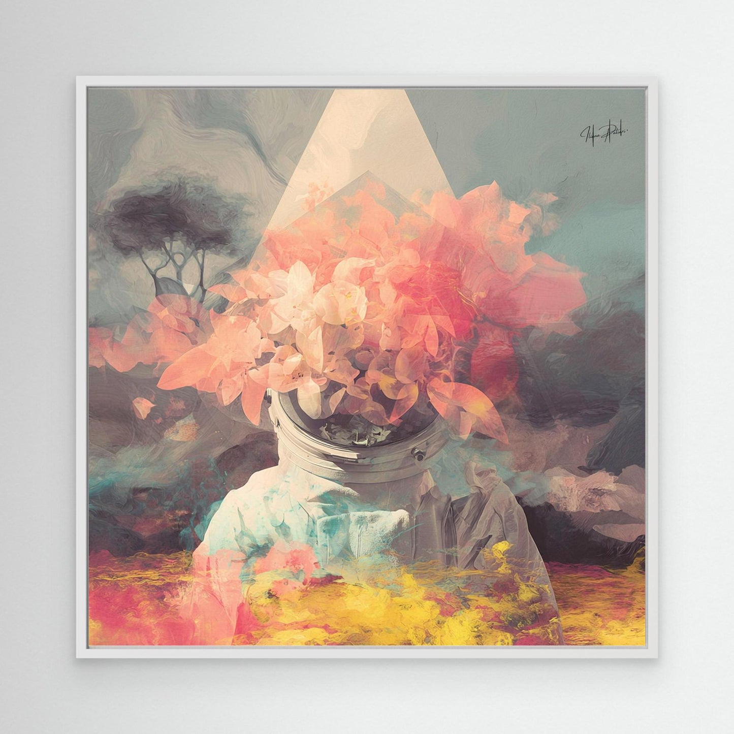 Whispering Satellite Over Mountain Skies