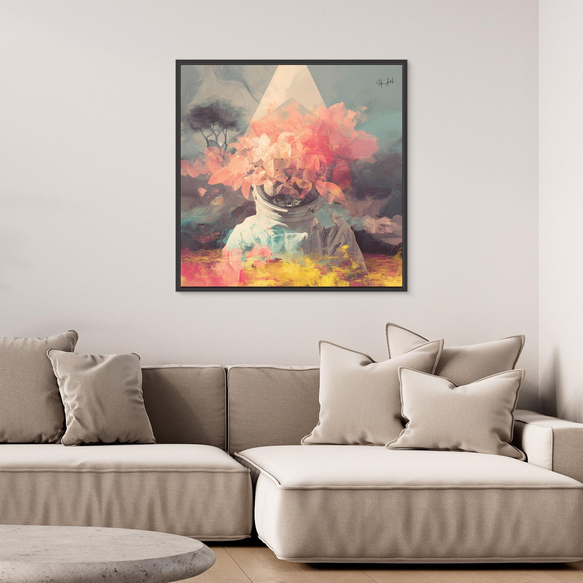 Whispering Satellite Over Mountain Skies